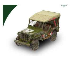 Willys MB Jeep, Zombie Tribute with Gravestone Accessory *Halloween Monster Edition* (1940), green