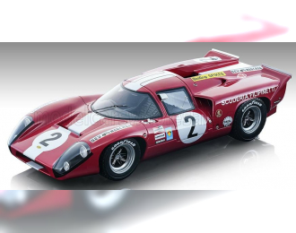 LOLA T70 Mk3b Gt 5.0l V8 Team Scuderia Filipinetti №2 24h Le Mans (1969) J.Bonnier - M.Gregory, Red White
