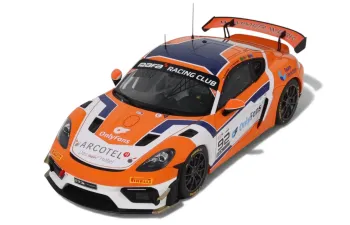 PORSCHE 718 Cayman GT4 RS Clubsport #92 E.Hayerdahl/N.Maloy GT4 European Series (2024), orange / white