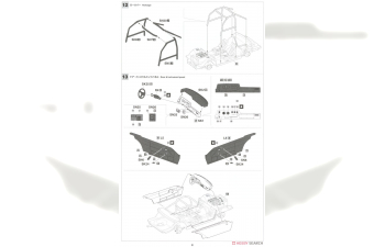 Сборная модель NISSAN 240rs (bs110) Team Nissan Europe (night Version) №12 Rally Carlo (1983) Timo Salonen - Seppo Harjanne