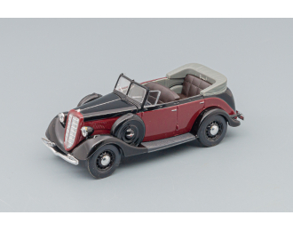 Горький М1 Фаэтон открытый, черный с красным