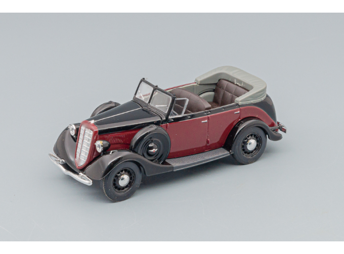 Горький М1 Фаэтон открытый, черный с красным