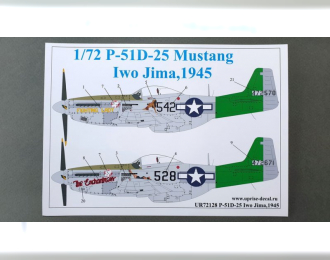 Декаль для P-51D-25 Mustang Iwo Jima, 1945