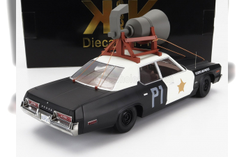 DODGE Monaco Bluesmobile (1974) - Look-a-like - With The Horn On The Roof, Black White