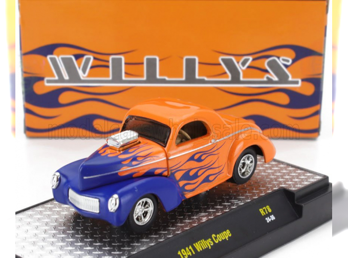 FORD Willys Coupe Custom (1941), Orange Blue