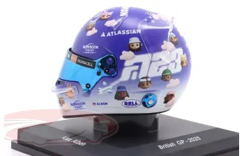 MINI HELMET Williams Racing #23 8th British GP Formula 1 Alex Albon  (2025)