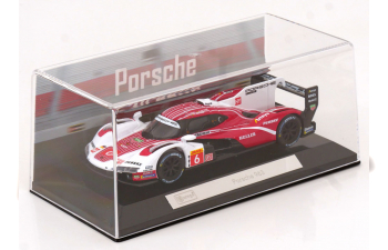 PORSCHE 963 9rd 4.6l Turbo V8 Team Porsche Penske Motorsport №6 4th 24h Le Mans (pole Position) (2024) Kevin Estre - Andre Lotterer - Laurens Vanthoor, Red White Black