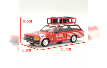 FORD Granada MKII Turnier техничка "Bastos Racing Team" с багажником и колесами на крыше 1978