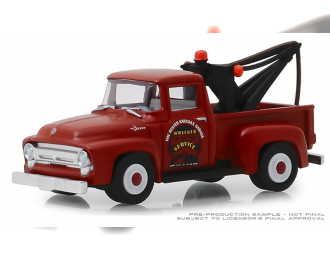 FORD F-100 пикап-эвакуатор "Busted Knuckle Garage Parts & Service" 1956