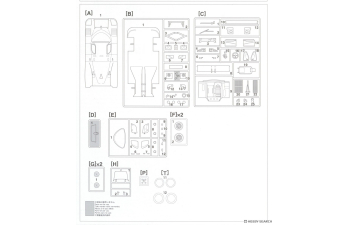 Сборная модель Sauber Mercedes-Benz C9 1987