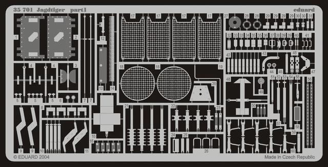 Фототравление Немецкий истребитель танков Sd.Kfz.186 Jagdtiger