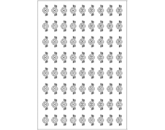 Набор декалей Автобусные парки, черный (100х140)