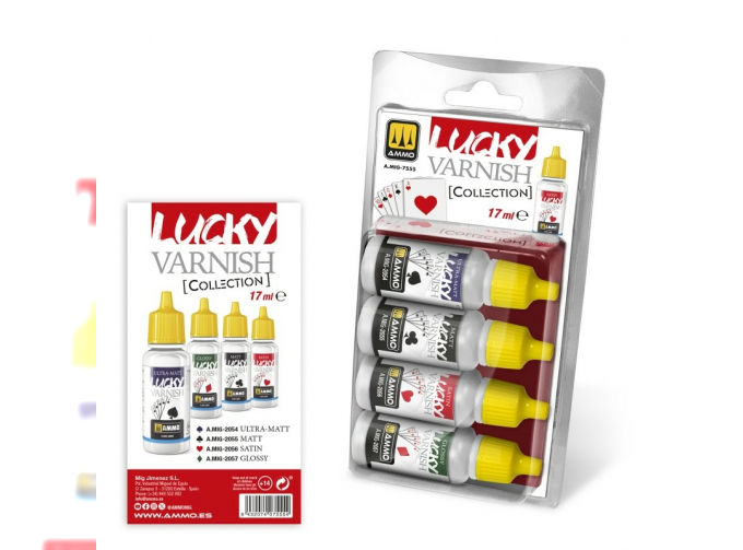 Набор лаков AMMO Collections: Lucky Varnis (17 мл) (4 шт.)