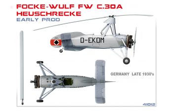 Сборная модель FOCKE-WULF FW C.30A HEUSCHRECKE. EARLY PROD