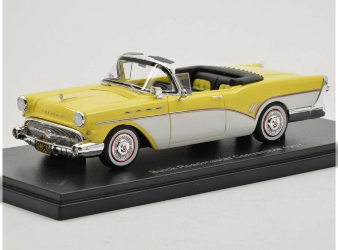 BUICK Roadmaster Convertible 1957 Light Yellow/White