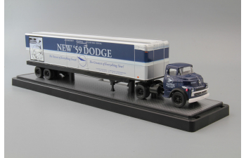 DODGE 700 COE & New '59 Dodge Trailer (1957), blue / silver