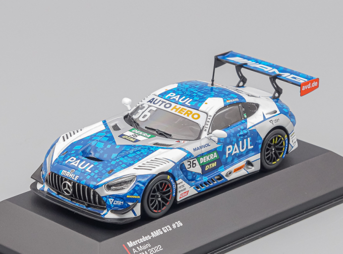 MERCEDES-BENZ Amg Gt3 Evo Team Hrt №36 Dtm Season (2022) Arjun Maini, Blue White