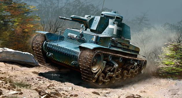 Сборная модель Танк Pz.Kpfw. 35(t)