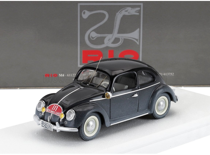 VOLKSWAGEN Maggiolino Beetle №111 Rally Montecarlo Dirty Version (1951) Baron Von Hanstein - Fuhrman, Black