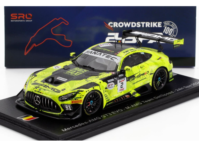 MERCEDES-BENZ Amg Gt3 Evo 6.2l V8 Team M-amg Getspeed №2 24h Spa (2024) Luca Stolz - Jules Gounon - Fabian Schiller, Yellow Black
