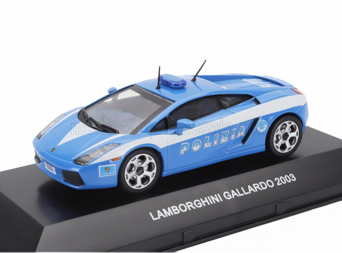 LAMBORGHINI Gallardo Polizia (2004) - Con Vetrina - With Showcase, Blue White