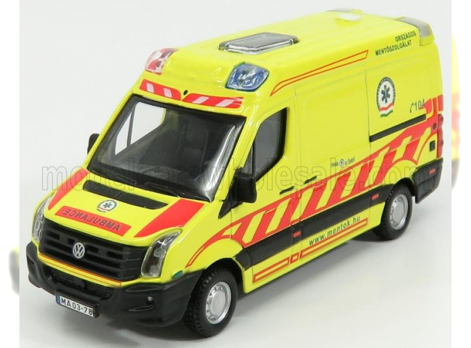 VOLKSWAGEN Crafter Ambulance (2011), yellow/red