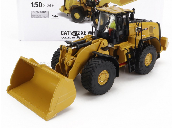 CATERPILLAR Cat982xe Ruspa Gommata - Scraper Tractor Wheel Loader, Yellow Black