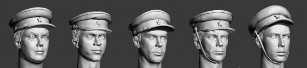 Советские головы для фигурок (офицеры ) ВОВ, №1