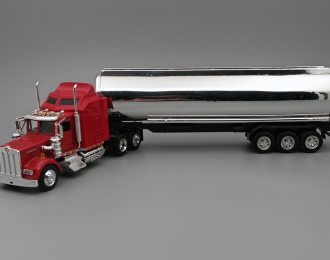 KENWORTH W900 (1979) Tank Trailer, red / chrome