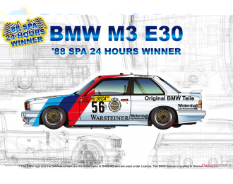 Сборная модель BMW M3 E30 '88 SPA 24 Hours Winner