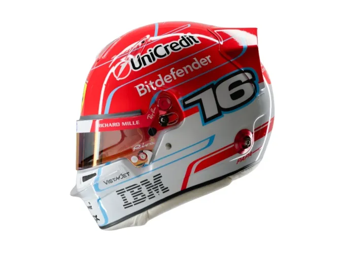 MINI HELMET Charles Leclerc Scuderia Ferrari HP 2026 Season, red
