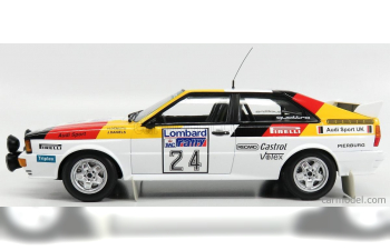 AUDI Quattro 24 RAC Rally №24 DEMUTH - DANIELS - LOMBARD (1982), white