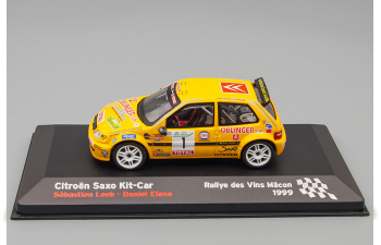 CITROEN Saxo Kit Car #1 Rally Macon (Sebastien Loeb - Daniel Elena) 1999, yellow