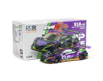 HONDA NSX GT3 Eva RT Test Type-01, purple metallic / green