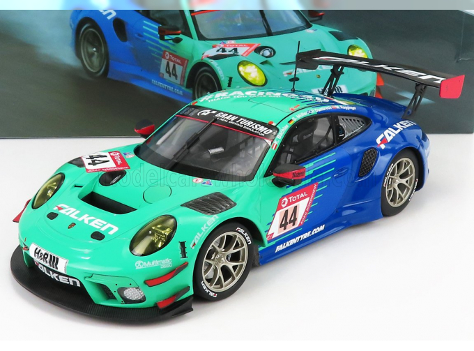 PORSCHE 911 991 Gt3 R Team Falken Motorsports N 44 24h Nurburgring 2020 P.dumbreck- M.ragginger - S.muller - K.bachler, Light Green Blue