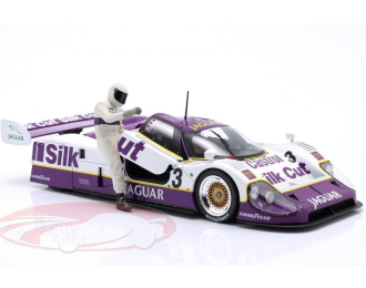 JAGUAR XJR-12 #3 Winner 24h LeMans with driver figure 1990)