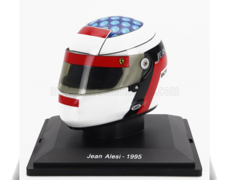 HELMET F1 Casco - Ferrari 412t2 N 27 Season (1995) Jean Alesi, White Blue Red