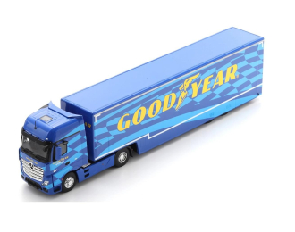 MERCEDES-BENZ Actros MP4 1851 Transporter Good Year Tires (2023), blue