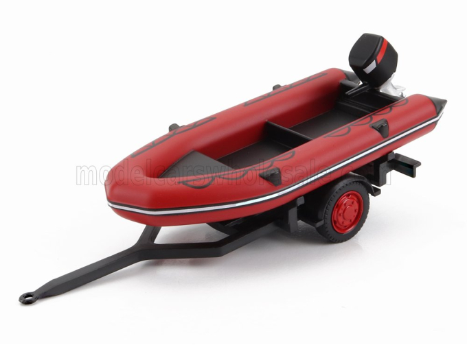 ACCESSORIES Trailer White Boat - Fire Engine - Vigili Del Fuoco - Feuerwehr