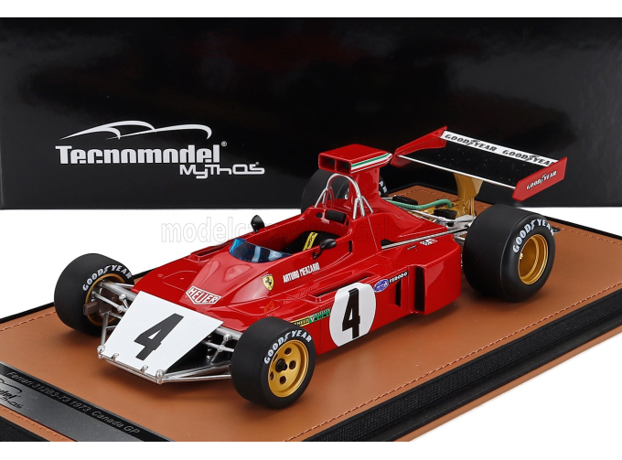 FERRARI F1 312 B3 (broke Nose) №4 Canada Gp Arturo Merzario (1973) , Red White