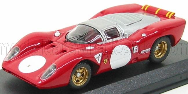 FERRARI 312p Coupe N 0 Monza Prova 1969, Red Silver