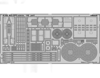 Фототравление для MiG-25PD exteriér