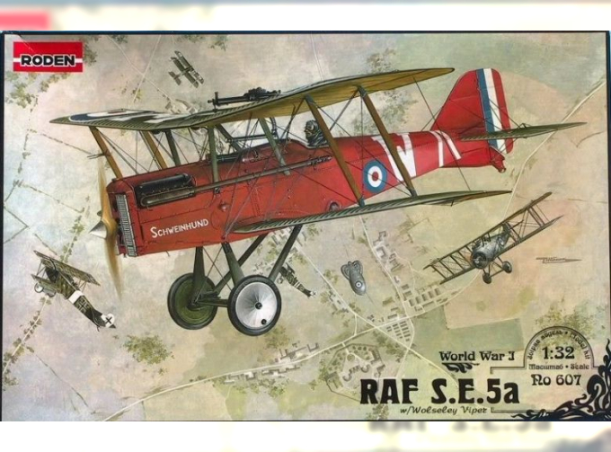 Сборная модель Британский истребитель Royal Aircraft Factory S.E.5a