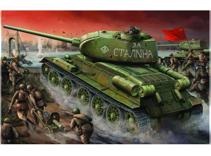 Сборная модель Танк Т-34/85 мод.1944 г. завода №174