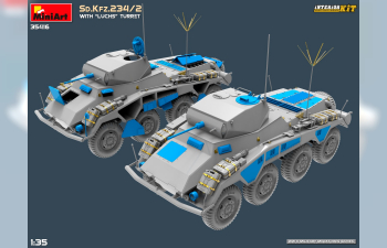 Сборная модель Sd.Kfz. 234/2 With Luchs Turret Military 1945