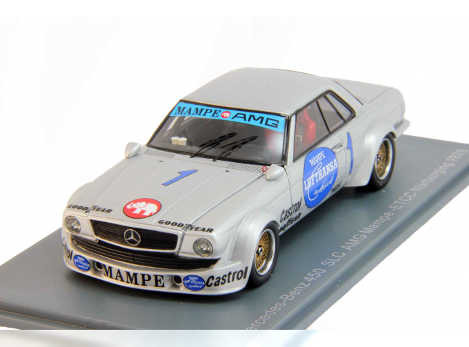 MERCEDES-BENZ 450 SLC #1 AMG Mampe ETCC Nurburging (1978), silver