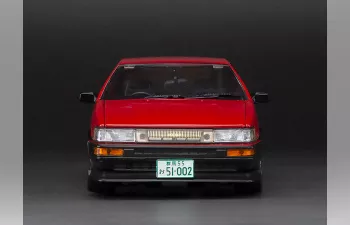 TOYOTA Corolla Levin (AE86) (1985), Red/Black