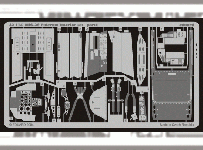 Фототравление для MiG-29 Fulcrum interior