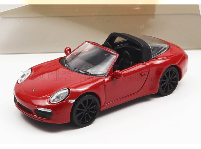 PORSCHE 911 991 Targa 4s Cabriolet Open (2013), red