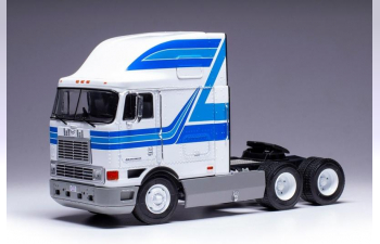 INTERNATIONAL Eagle Cabover Tractor Truck 3-assi (1995), White Blue